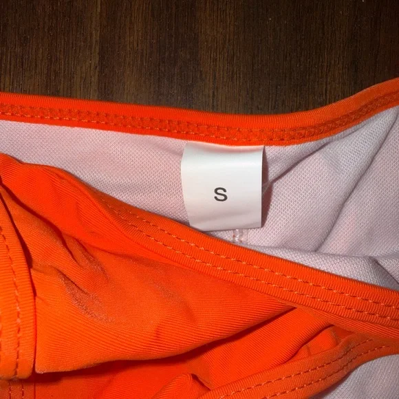 Suvimuga - Bright Orange Triangle Bikini Set - Size Small - Picture 3 of 4